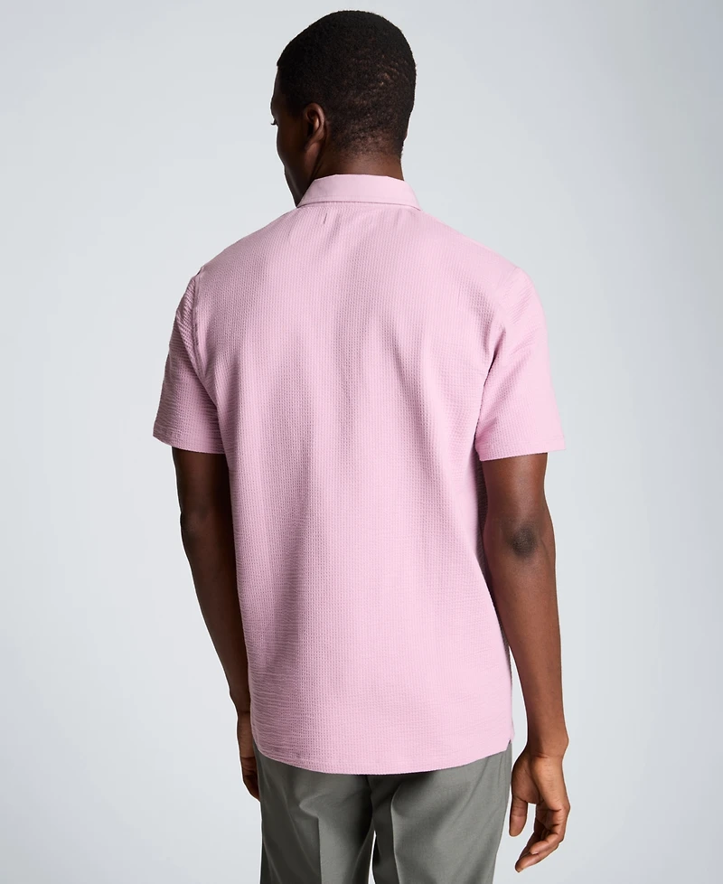 Kenneth Cole Men's Cotton-Blend Short-Sleeve Polo Shirt