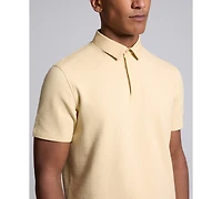 Kenneth Cole Men's Cotton-Blend Point Collar Polo Shirt