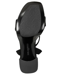 Karl Lagerfeld Paris Women's Maeleia Platform Ankle Strap Dress Sandals