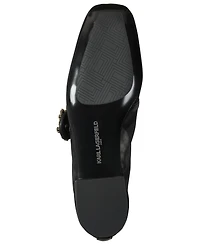 Karl Lagerfeld Paris Women's Sabelle Mesh Mary Jane Ballet Flats