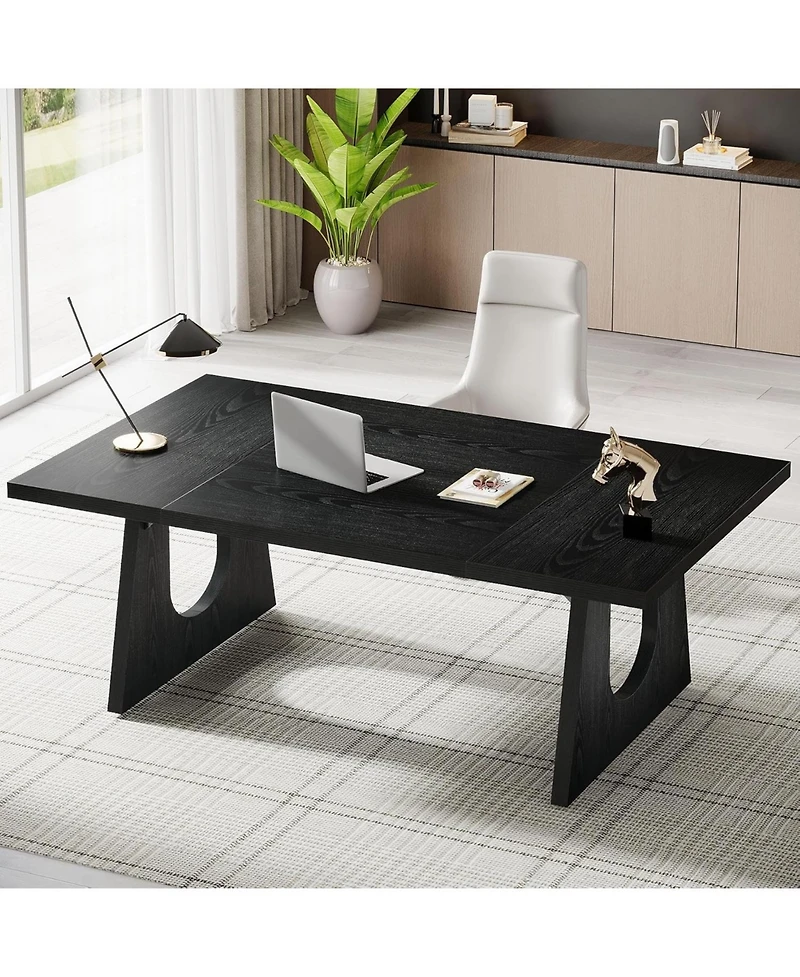 Tribesigns 70.86-Inch Office Computer Desk, Modern Simple Style Rectangle Writing Table for Home