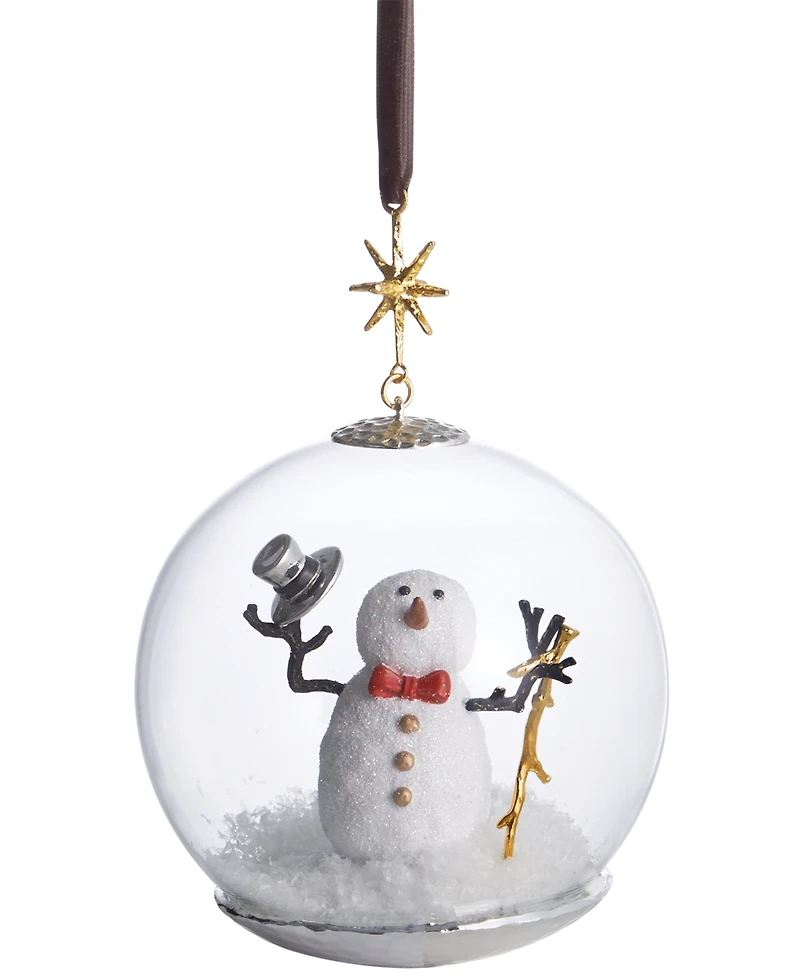 Michael Aram Snowman Snow Globe Ornament