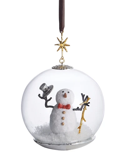 Michael Aram Snowman Snow Globe Ornament