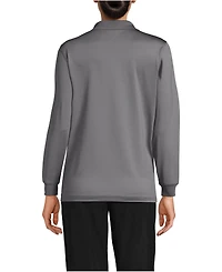 Lands' End School Uniform Women's Long Sleeve Rapid Dry Polo Shirt