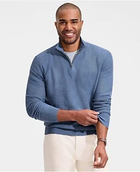 Lands' End Men's Long Sleeve Summer Weight Quarter Zip