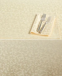 Lenox Opal Innocence Oblong 60" x 84" Ivory Tablecloth