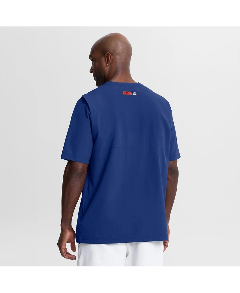 Nike Men's Royal New York Mets Authentic Collection Dri-fit Quarter-Zip Windshirt