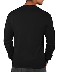 La Pop Art Men's Usa Fireworks and Stars Word Long-Sleeve T-Shirt