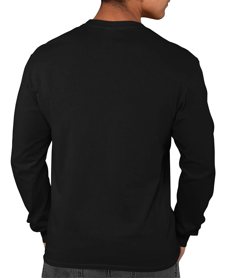 La Pop Art Men's Flag Faith Family Freedom American Word Long-Sleeve T-Shirt