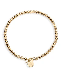 Lauren Ralph Lauren Gold-Tone Logo Beaded 17" Collar Necklace