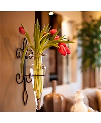 Danya B. Amphora Vase on Fleur Lis Sconce