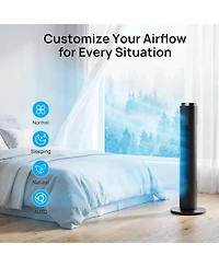 Antarctic Star 42-Inch Smart Tower Fan, App Control, Washable Grille and 12 Speeds