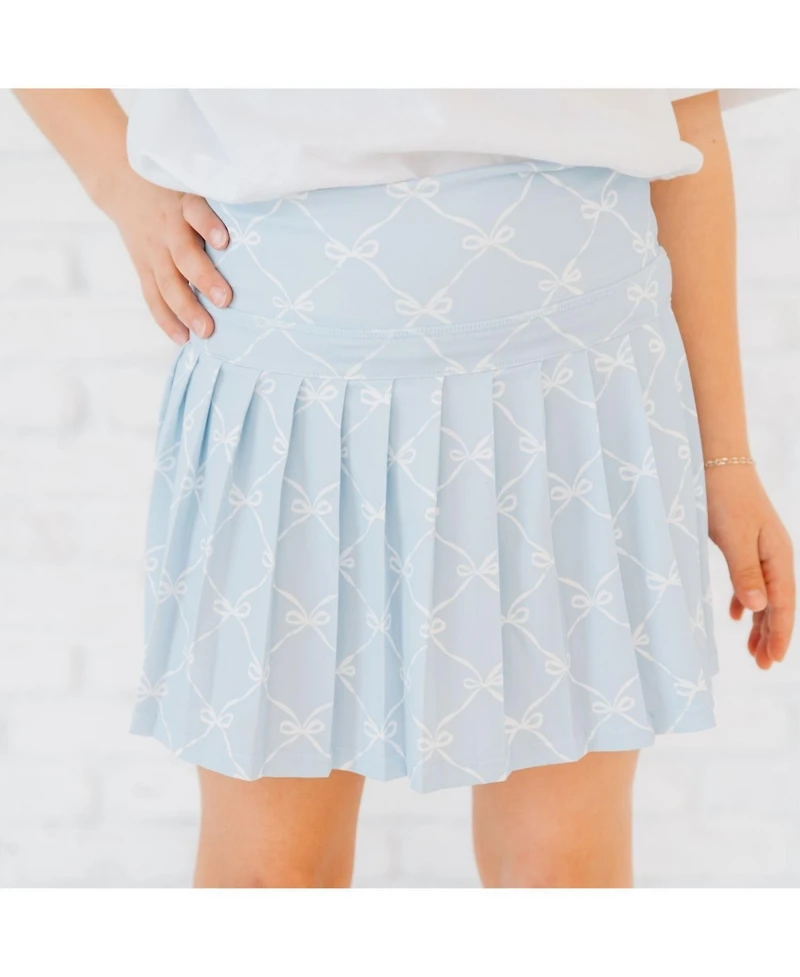 Sweet Wink Baby Girls Sky Bow Trellis Athletic Skort