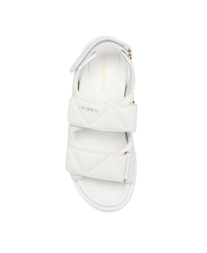 JSlides Women's Yolanda Leather Slingback Sandal