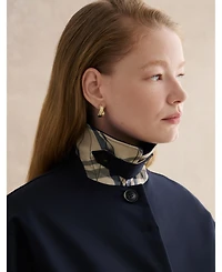 Hobbs London Women's Frida Collared Cropped Trench Coat