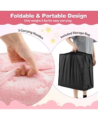 Sugift Foldable Floor Mattress for Kids with Washable Cover