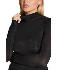 Hunkemoller Women's Super Soft Turtleneck Shirt With Cashmere