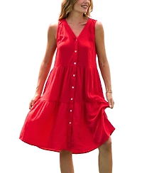 Cupshe Women's V-Neck Vacation Dress