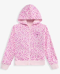 Epic Threads Girls' Xs-xl Nyc Bow Printed Zip Fleece Hoodie, Macy's Exclusive