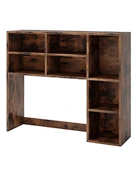 Slickblue Desktop Bookshelf with 7 Cubbies and 3 Adjustable Shelves