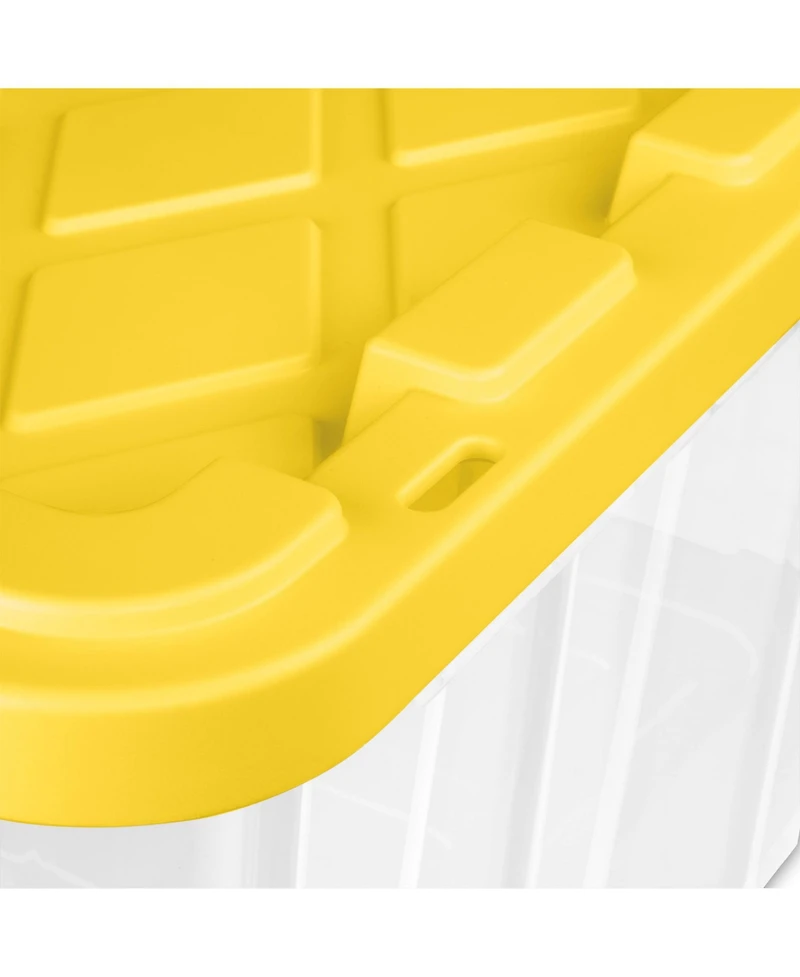 Sterilite Industrial Storage Box with Carrying Handles, 27 Gal, 8 Pack