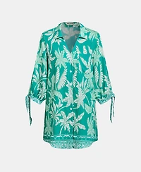 Cupshe Women's Lakeside Lounging Tropical Mini Beach Dress