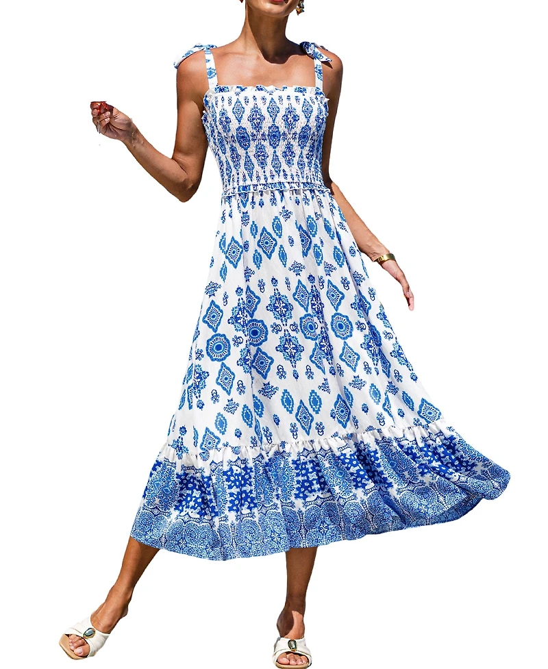 Cupshe Women's V-Neck Pull-On Occasion Dress