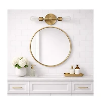 Busdays Double Light Wall Sconce Bathroom Vanity Light Over Mirror Bedroom Hallway Entryway Modern Wall Lamp 5 x 10.75 x 5 Inch