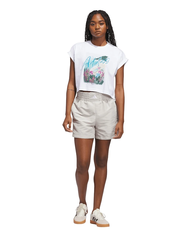 adidas Women's Summer Romance Crewneck Graphic Cotton T-Shirt