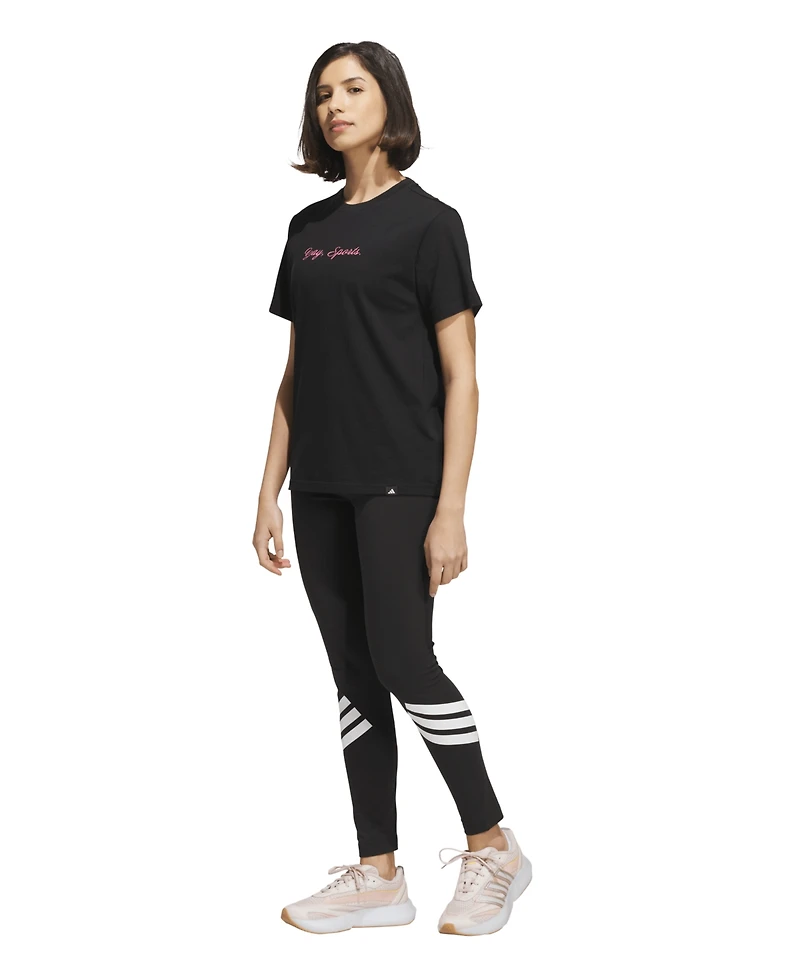 adidas Women's Sports Graphic Crewneck Cotton T-Shirt