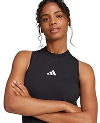 adidas Women's Cotton-Blend Sleeveless Racerback Maxi Dress
