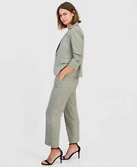 Anne Klein Scrunch Sleeve Blazer Sequinned Camisole Ankle Pants
