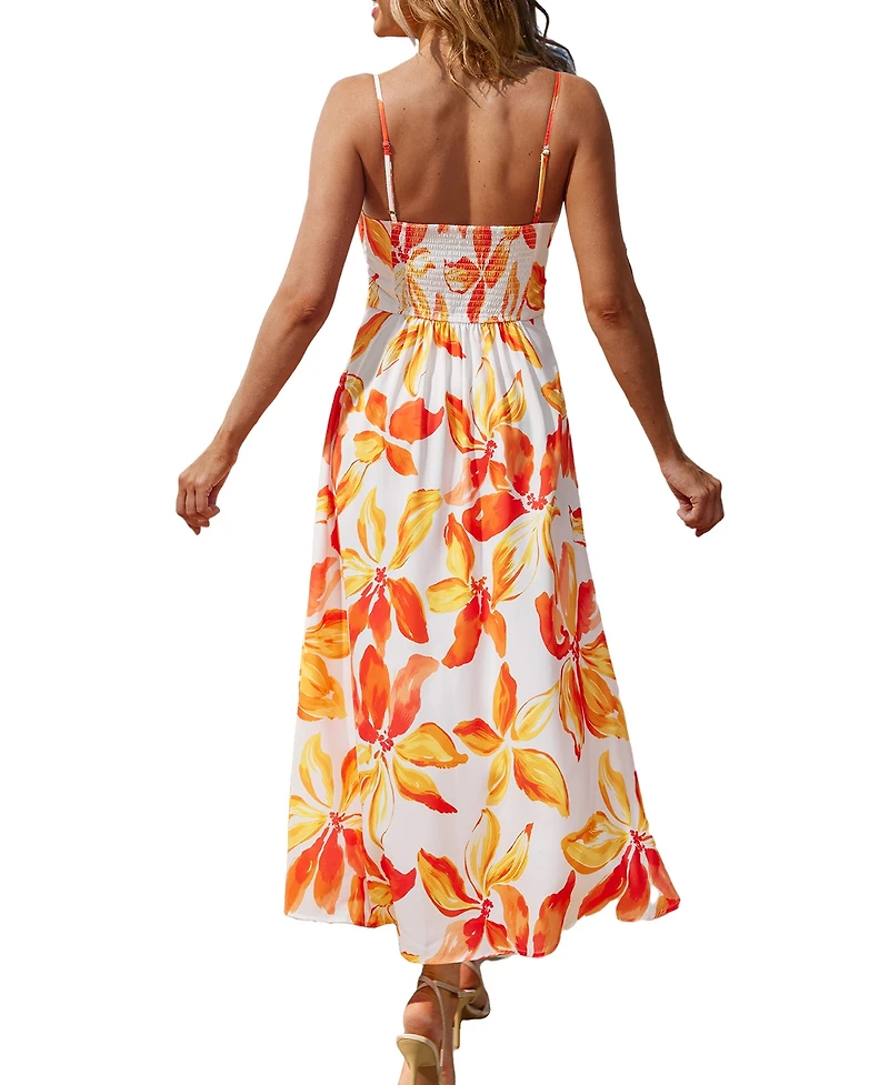 Cupshe Women's Floral Print Cami Midi Dress