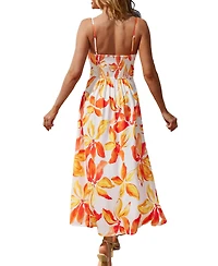 Cupshe Women's Floral Print Cami Midi Dress