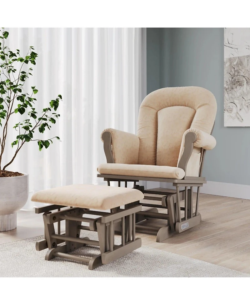 Forever Eclectic Cozy Glider and Ottoman