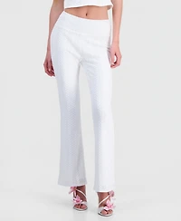 Guess Women's Joey Textured Knit Pull-On Pants