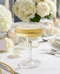 The Wine Savant Stackable Acrylic Wedding Coupe Glasses, Set of 20