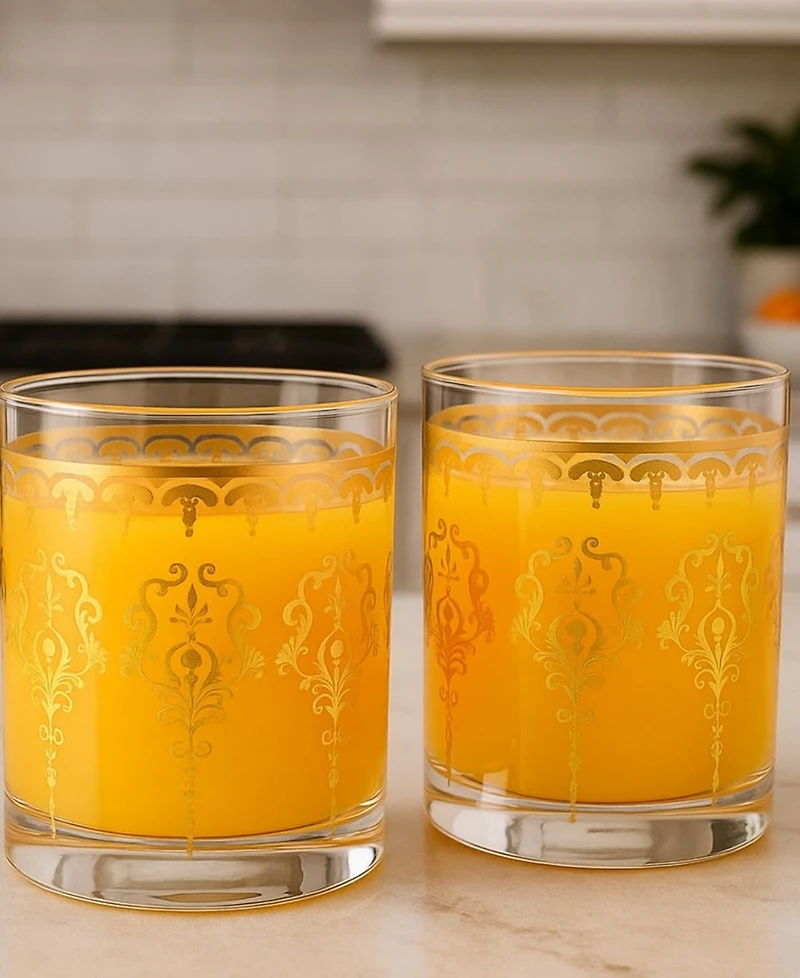The Wine Savant Moroccan Glass Tumblers, Set of 2