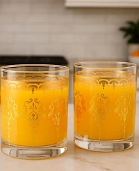 The Wine Savant Moroccan Glass Tumblers, Set of 2