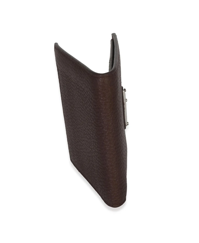 Pre-Owned Prada Brown Saffiano Sienna Bi-Fold Wallet