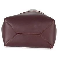 Pre-Owned Loewe Burgundy Calfskin Mini Puzzle Fold Tote