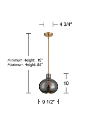 360 Lighting Partridge 9 WideChrome Glass Mini Pendant Set of 3