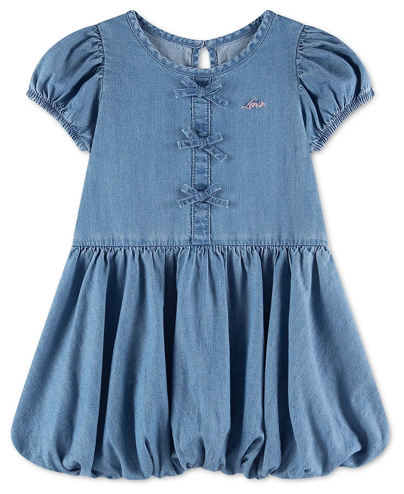 Levi's Girls' Toddler 2T-5T Bubble Short-Sleeve Dress