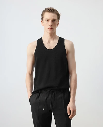 Mango Men's Slim-Fit Cotton Tank Top