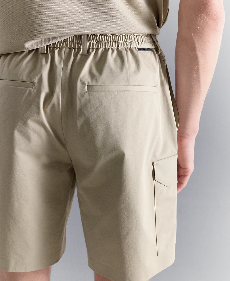 Mango Men's Water-Repellent 7.87" Cargo Bermuda Shorts