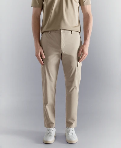 Mango Men's Slim Fit Comfort Stretch Cargo Pants