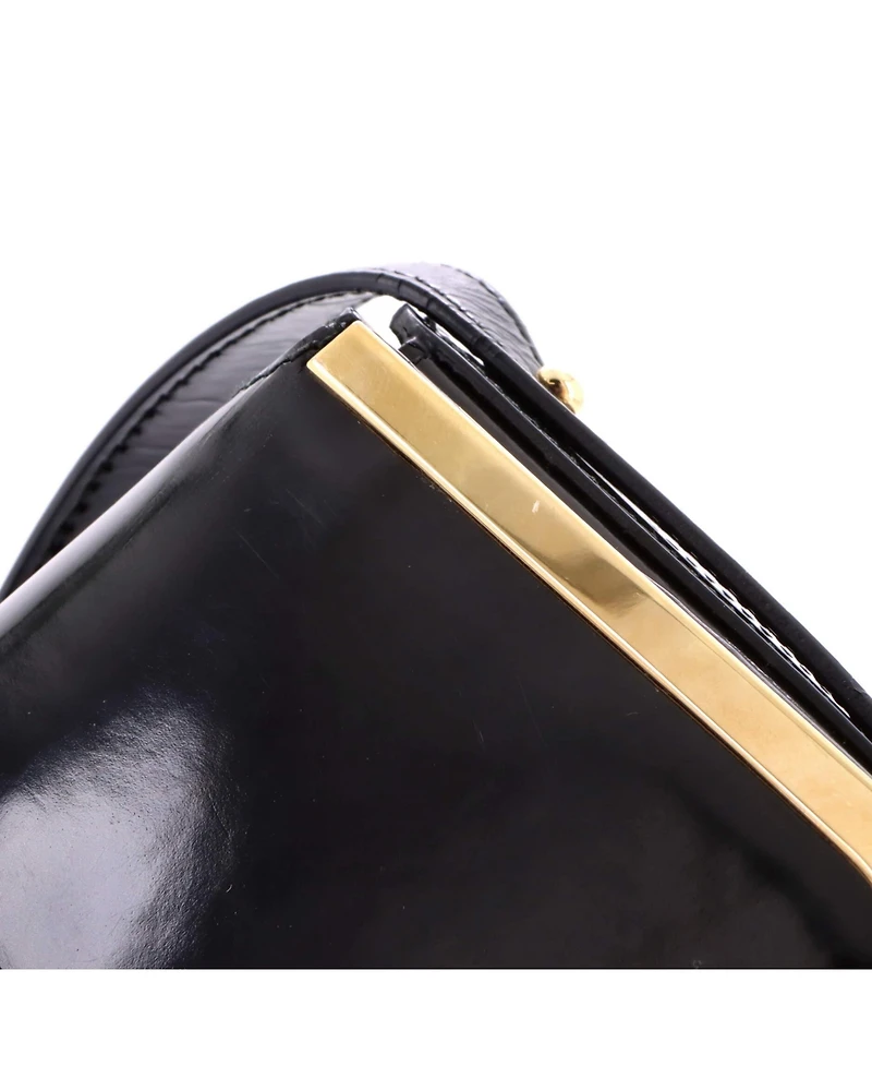 Pre-Owned Salvatore Ferragamo Small Sabine Shoulder Bag Patent