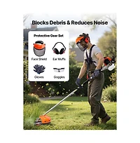 Sugift Gas Hedge Trimmer 2 Cycle Gas Power Handheld Hedge Trimmer