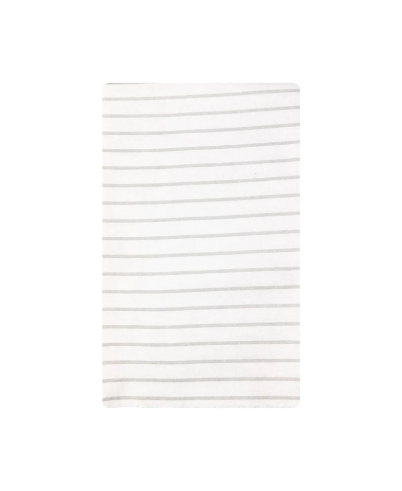Hudson Baby Infant Cotton Poly Flannel Burp Cloths Bundle 12-Pack, Safari Friends, One Size