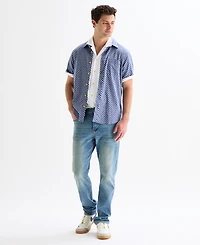 Lucky Brand Men's Short Sleeve Print San Gabriel Shirt